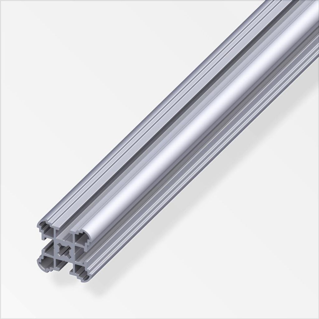 coaxis -Säulen-Profil, schmal 0.34 m, 27.5 mm Aluminium roh blank