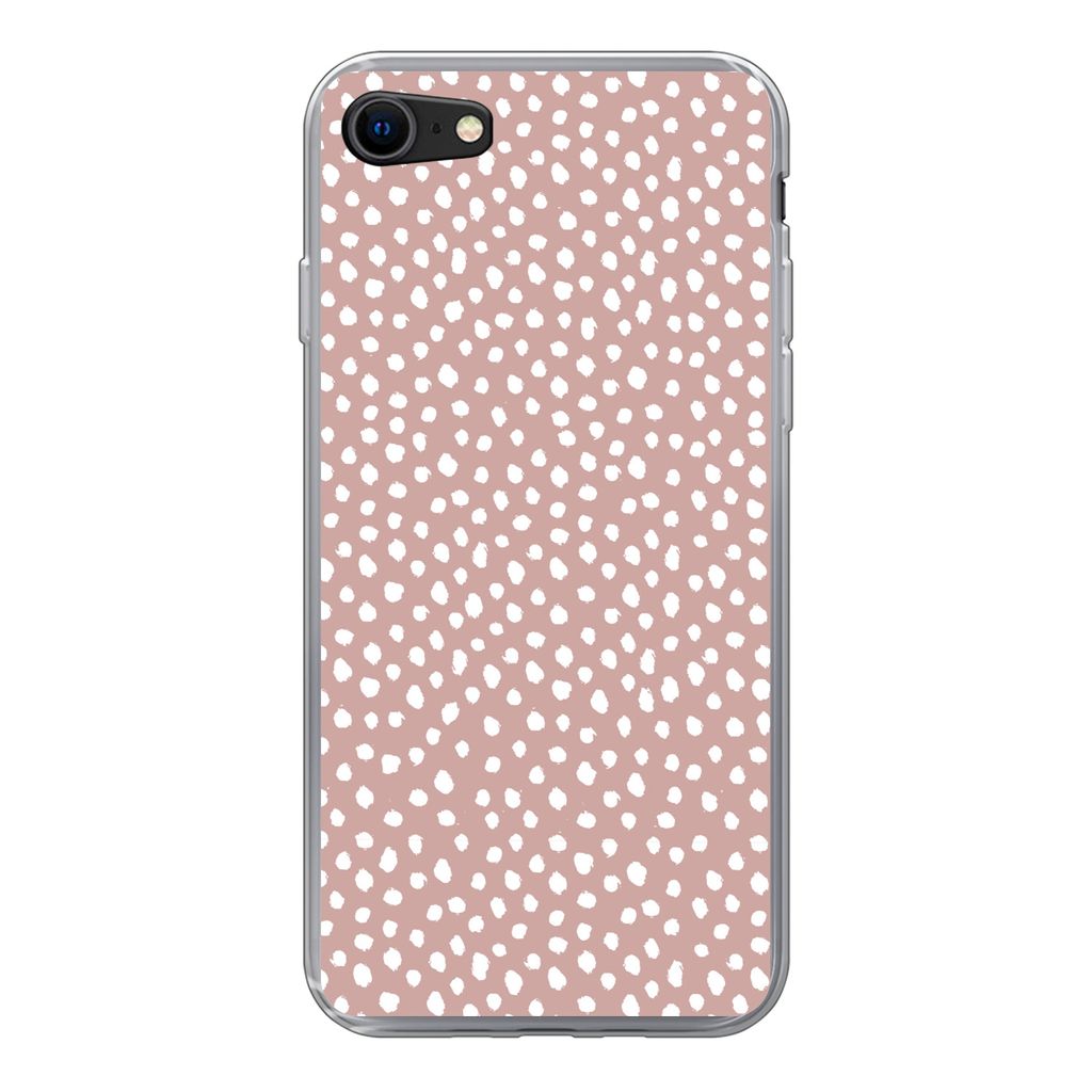 MuchoWow® Handyhülle Schutzhülle Hülle für iPhone 8 Polka Produktbild 