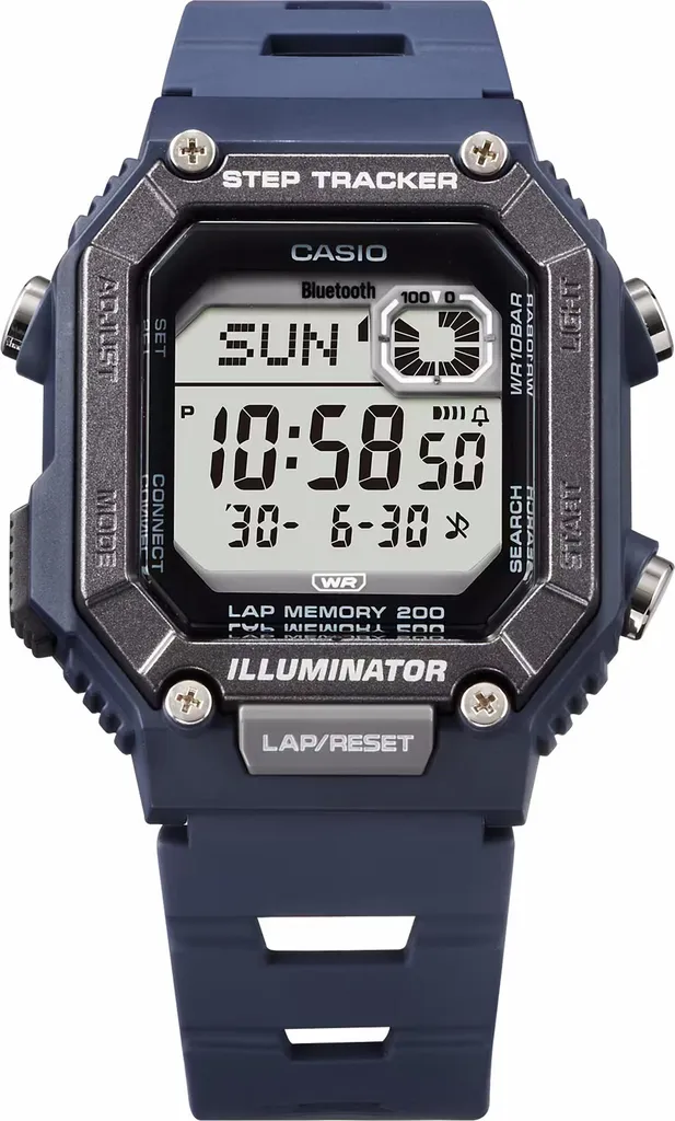 Casio WS-B1000-2AVEF Blu: Orologio Bluetooth con Contapassi e 100m - 3