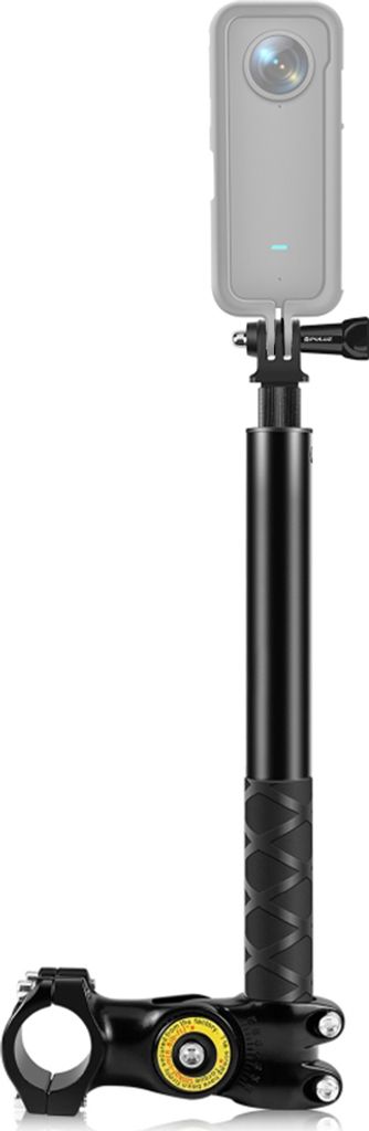 PULUZ PU817 Motorrad Fahrrad Selfie Stick Lenkerhalterung Kamerahalterung 27,9 cm-113,5 cm Einstellbare Laenge mit 1/4 Zoll Schraube & Sportkamerah...