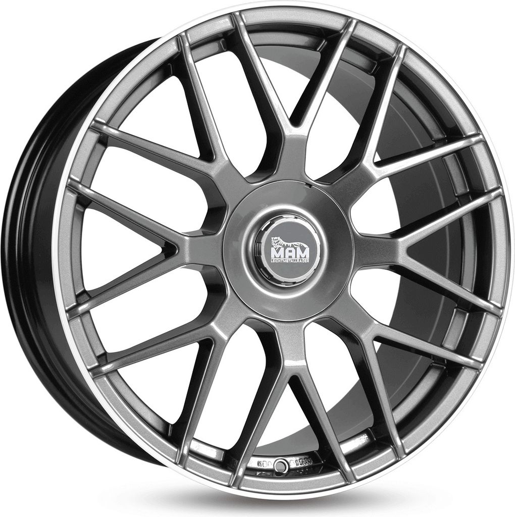 19 Zoll MAM GT1 5x112 ET30 Alufelgen PALLADIUM LIP POLISH