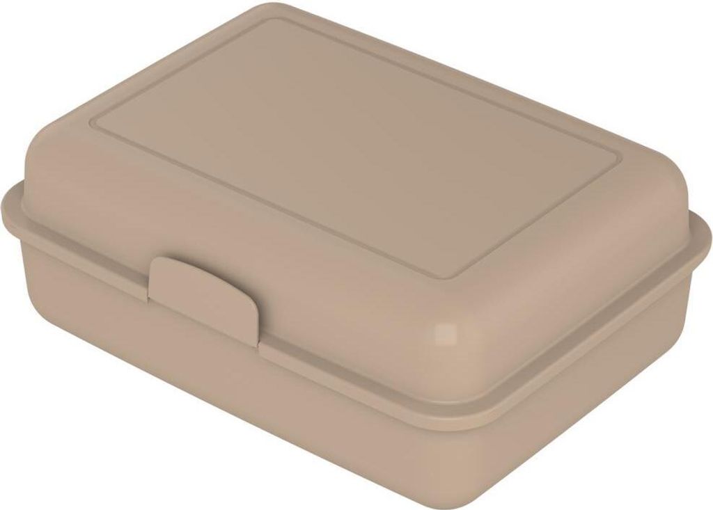 Lunchbox "School-Box" groß - Nachhaltige Brotzeitbox aus Zuckerrohr - Brotdose ideal für Kinder und Erwachsene - aprikose