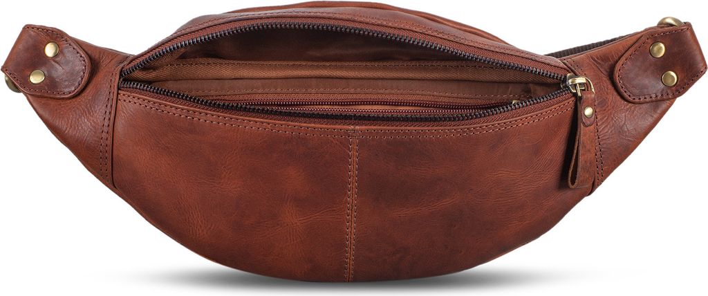 ROYALZ "Miami" Leder Hüfttasche Damen Herren Bauchtasche Produktbild 3