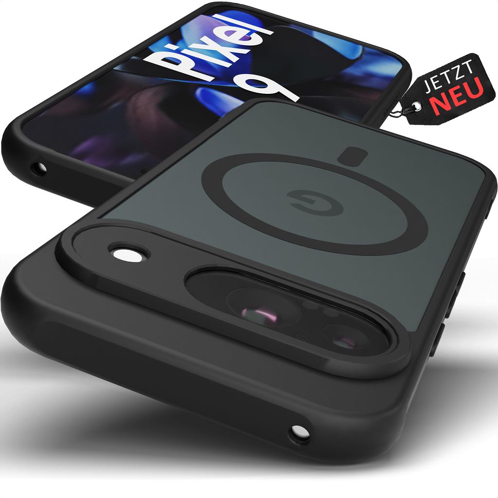 Google Pixel 9 Hülle - MagSafe Case magnetisch Matt Schwarz Produktbild 