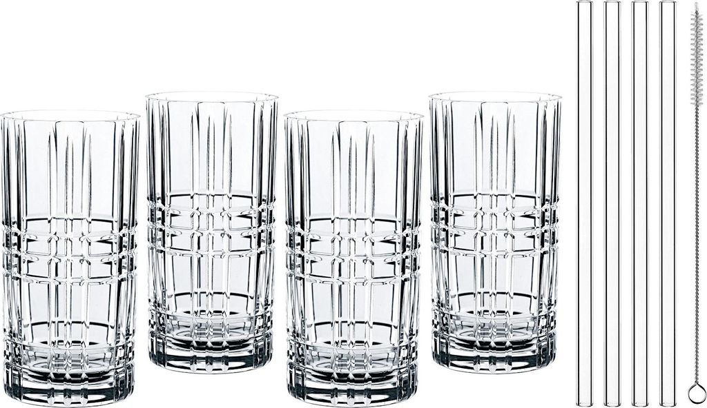 Nachtmann Longdrink + 4 skleněná brčka 7573/8ks Chutná to Obrázek produktu 
