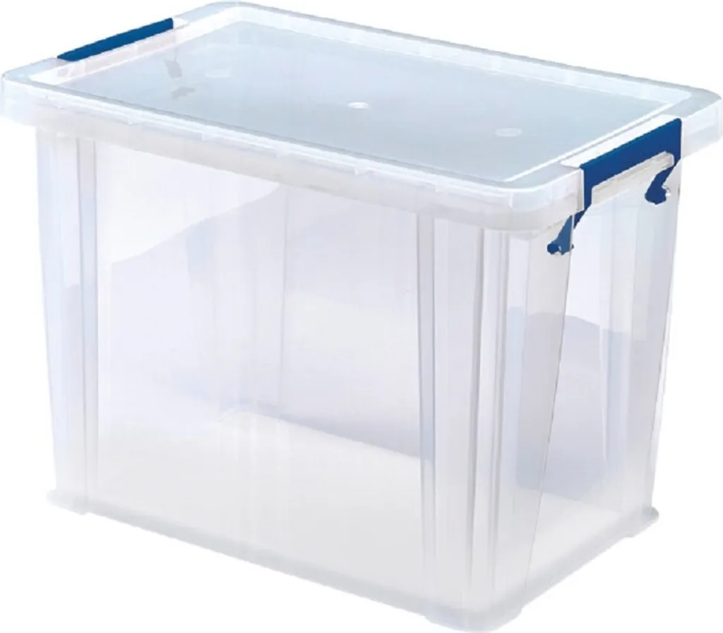 Boîte Rangement 18,5L Empilable Transparente Bankers Box Ultra Résistante