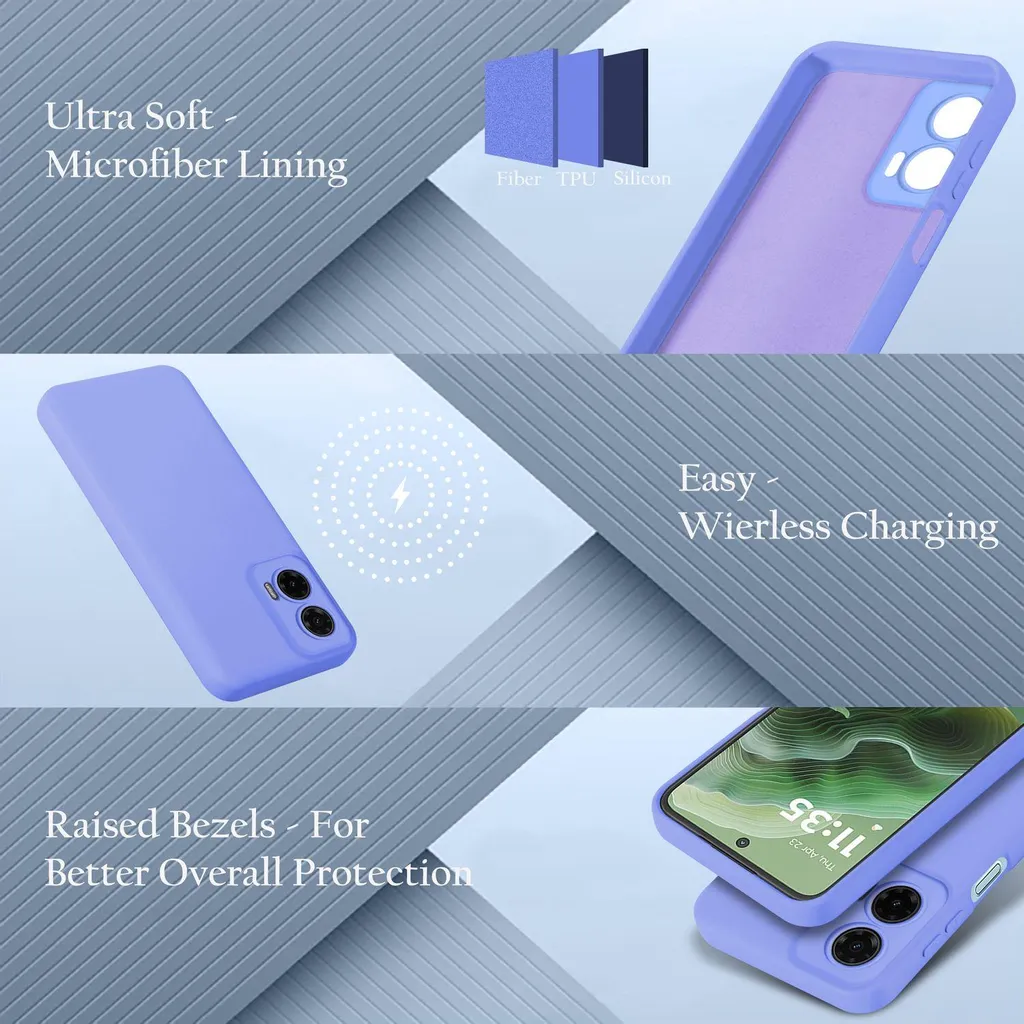 Cover Motorola Moto G35 Cadorabo Silicone Liquido: Protezione 360° - 4