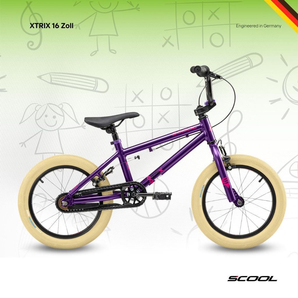 Bmx Bike Bmx Xtrix Mini 16 S'COOL XtriX Mini 16 Palcový 1