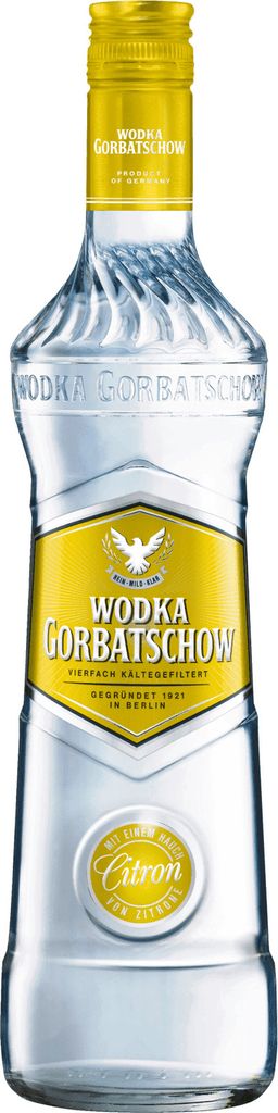 Wodka Gorbatschow Citron | 37,5 % vol | 0,7 l Produktbild 
