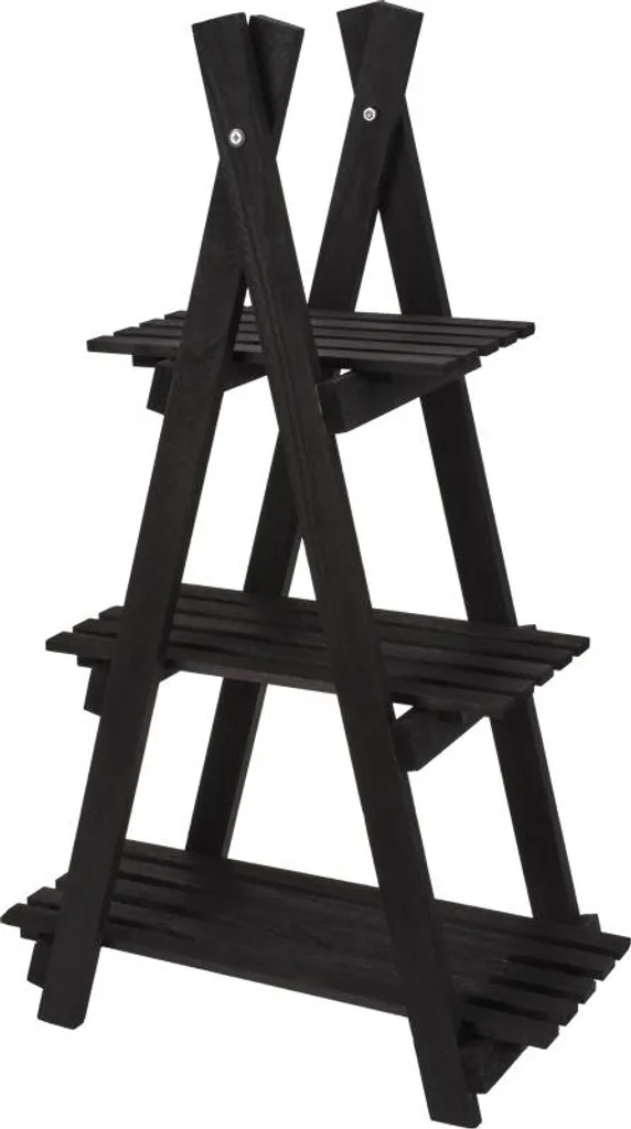 Aménager un coin de verdure - Présentoir plantes bois 84 cm 3 étages