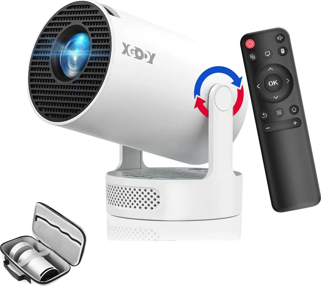 Projecteur 4K Compact Haute Luminosité et sa Sacoche de Voyage Dédiée