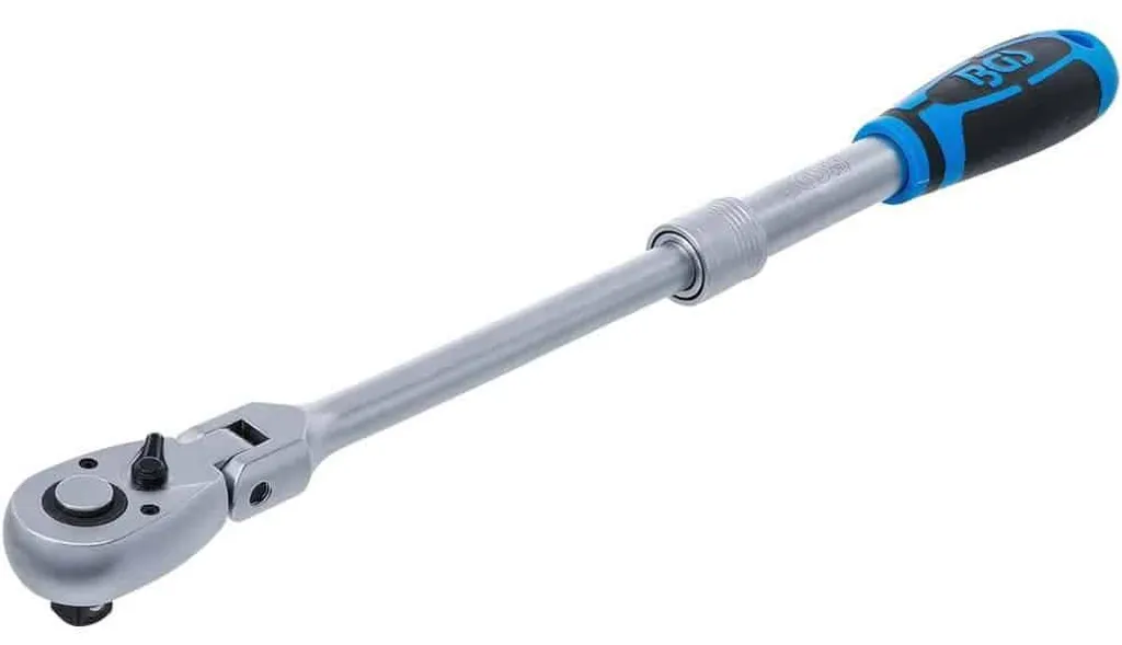 Cliquet 1/2 Inox Extensible 350-490 mm avec Tête Inclinable D-Work