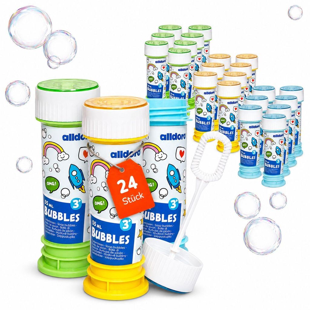 24er Seifenblasen Set mit Murmel-Labyrinth - Doppelspaß für Produktbild 