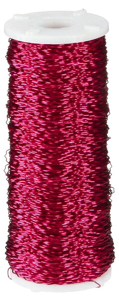 Bouilloneffektdraht Ø0,30mm 100g/140m Pink – Basteldraht Produktbild 