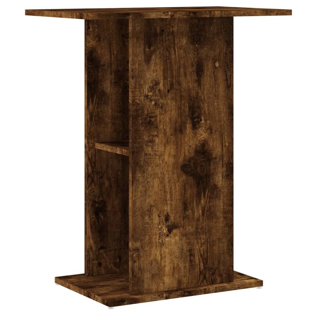 vidaXL Aquariumständer Räuchereiche 60,5x36x72,5 cm Holzwerkstoff
