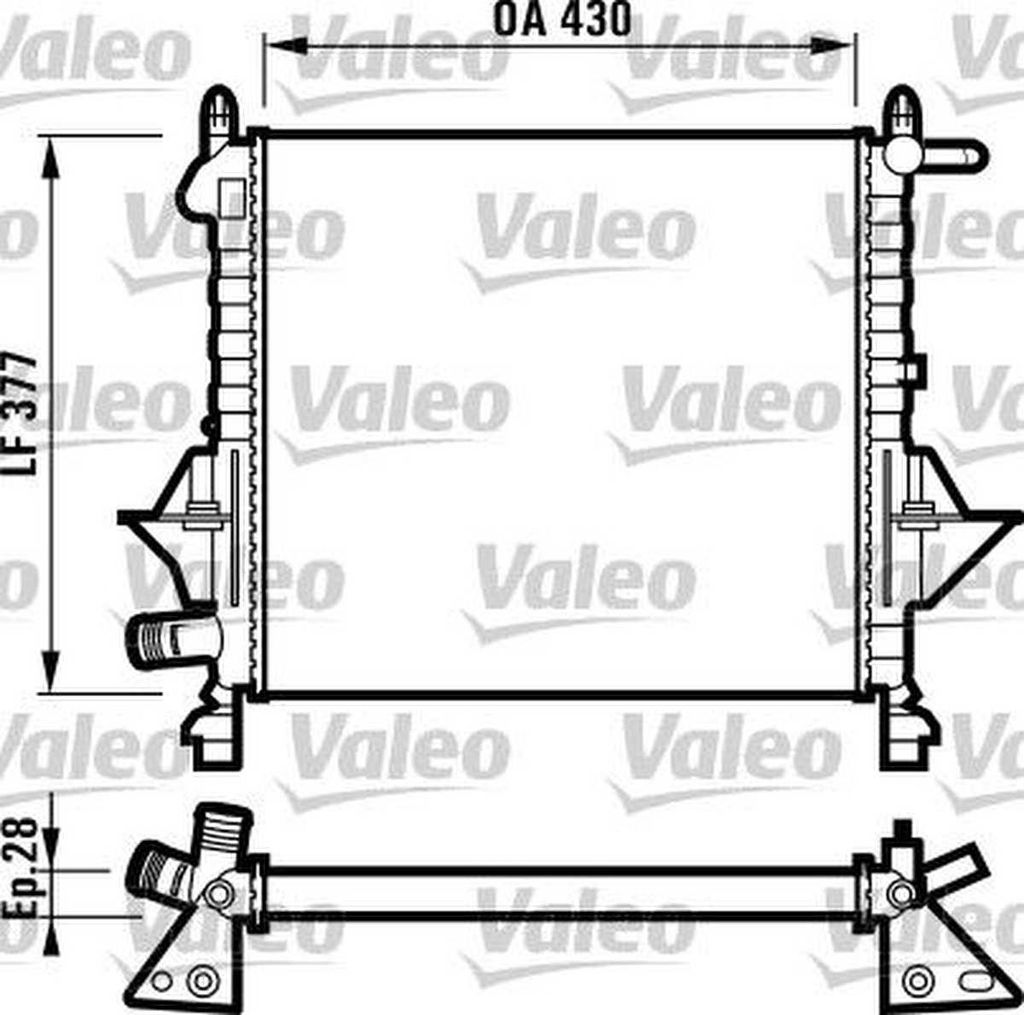 VALEO Kühler, Motorkühlung 732051