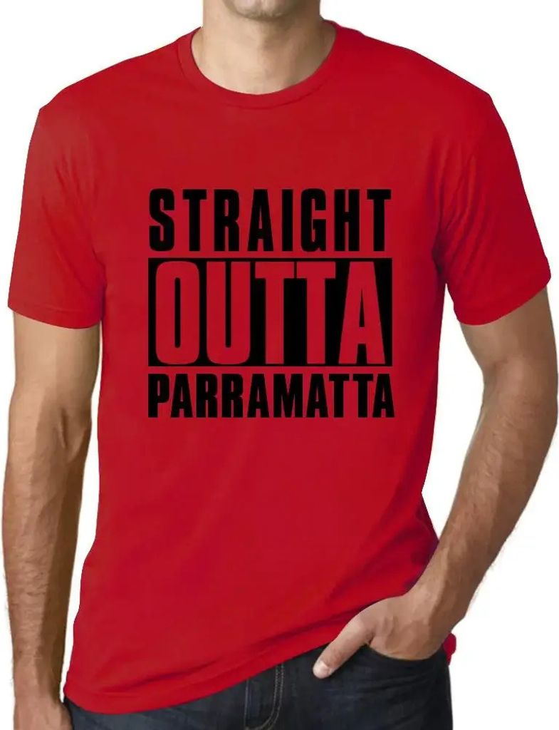 Herren Grafik T-Shirt Direkt aus Parramatta – Straight Outta Parramatta – Öko-Verantwortlich Vintage Jahrgang Kurzarm Lustige Druck Geburtstag