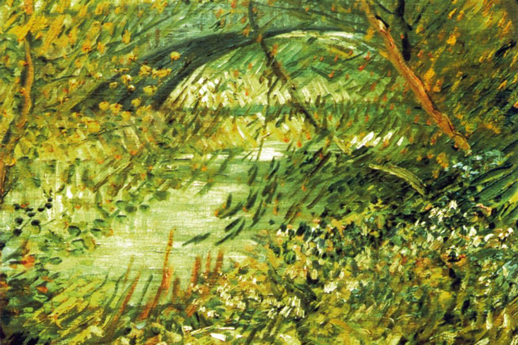Vincent Van Gogh Kunstdruck Bild - Seineufer Im Frühling An Der Pont De Clichy (80 x 120 cm)