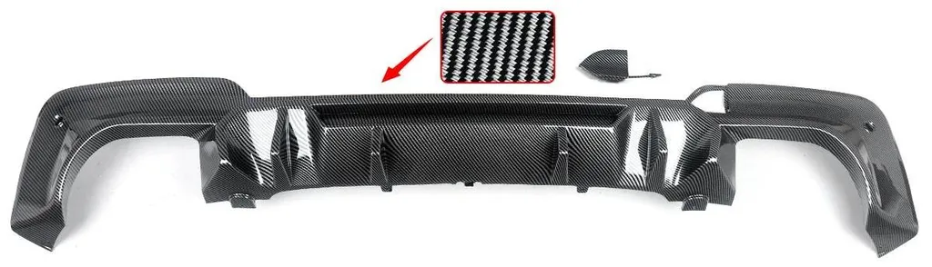 Diffuseur Arrière en ABS Look Carbone pour SUV de Luxe - Finition Sport