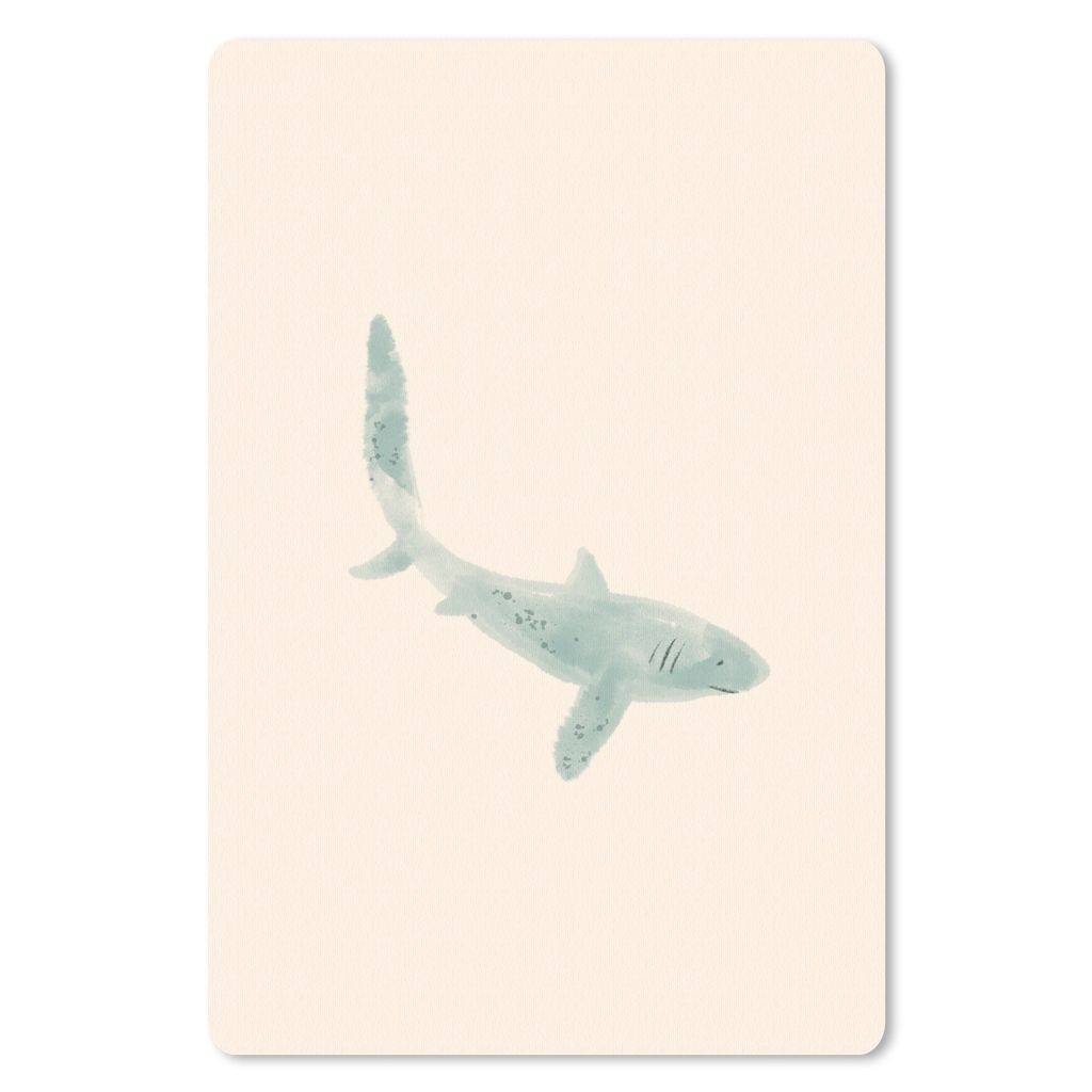 MuchoWow Mauspad Mousepad Fische - Tiere - Aquarell - Pastell 40x60 cm - Mousepads - Maus Mat - Pad - Mausunterlage - Schreibtisch Accesoire