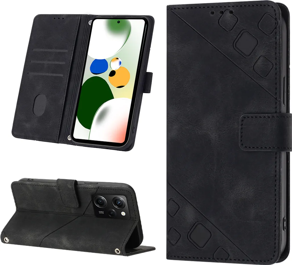 Cover Antiurto Xiaomi Redmi Note 12 Pro Speed Portafoglio in Pelle