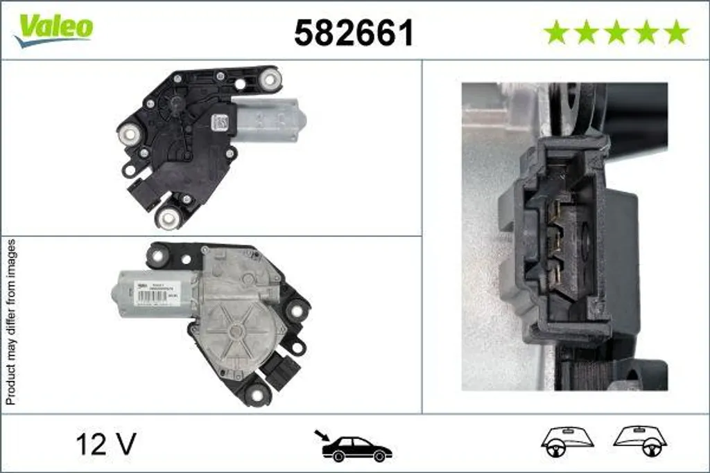 Moteur d'essuie-glace Valeo 582661 Robuste pour Mercedes Classe C et G