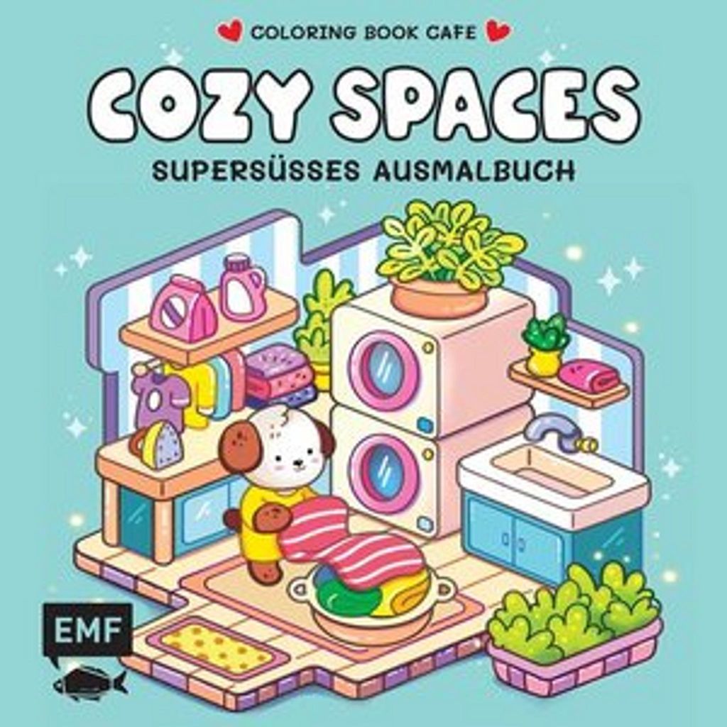 Cozy Coloring – Cozy Spaces: Supersüßes Ausmalbuch zum Produktbild 