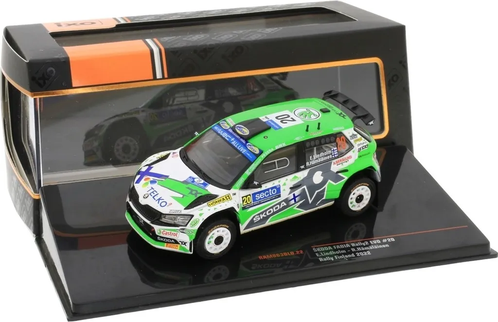 Réplique Fidèle Škoda Fabia Rally2 EVO IXO 1:43 : Finition sans Faille - 9