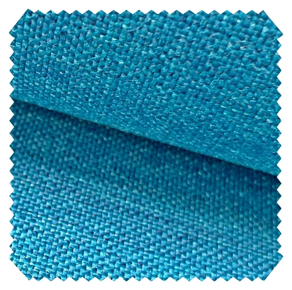 SUN CONTROL B04 UV++ - Sanitized Olefin Outdoor-Stoff - Wetterfester Mélange Möbelstoff - Pflegeleichte Meterware 1 lfm Farbe: 13 Aqua Türkisblau