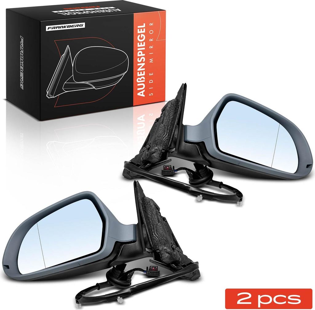 Frankberg 2x Außenspiegel Links Rechts für Audi A3 Cabriolet 8P1 8P7