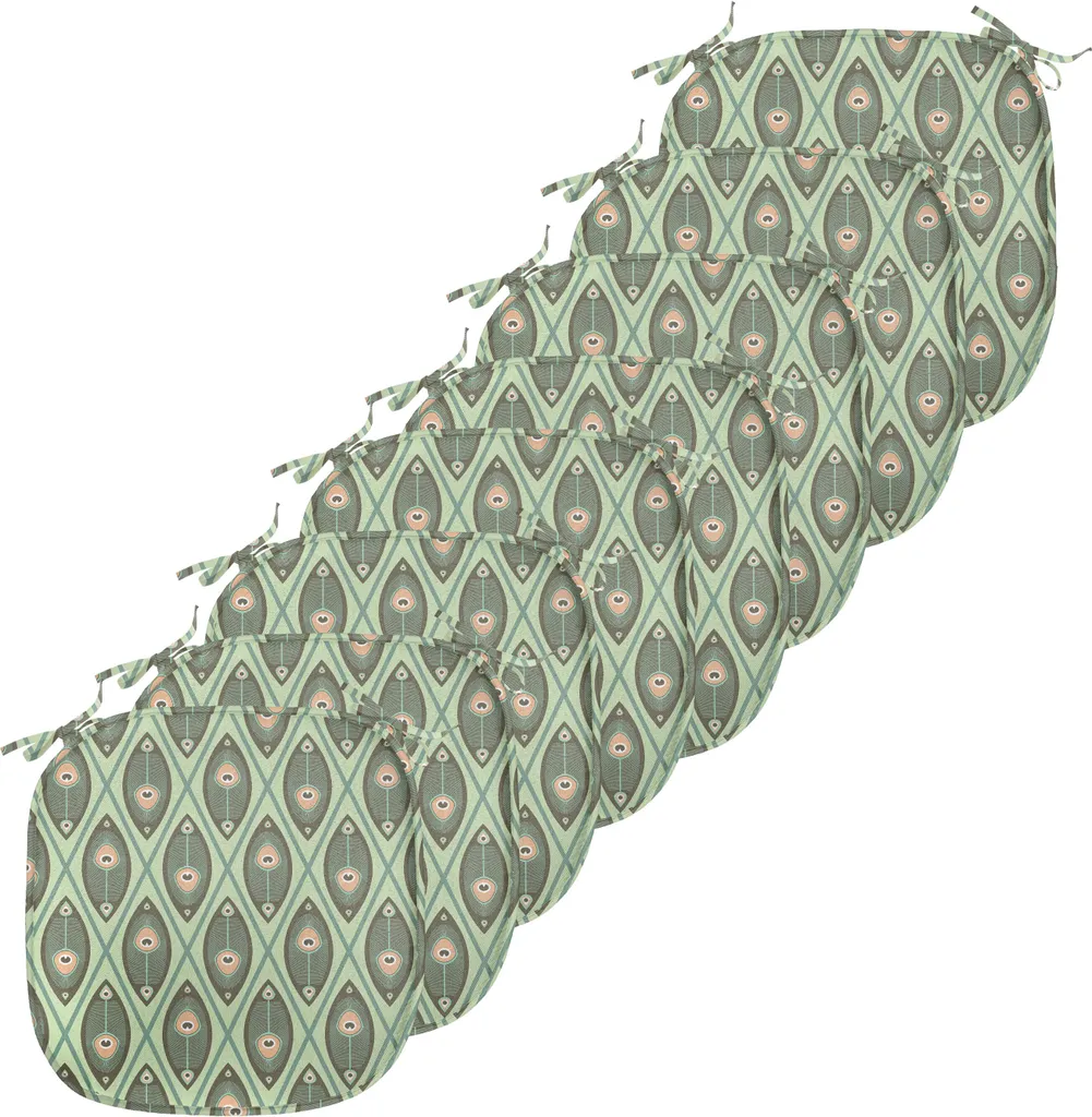 Coussin Décoratif Géométrique Imperméable avec Sangles 40cm Lot de 8