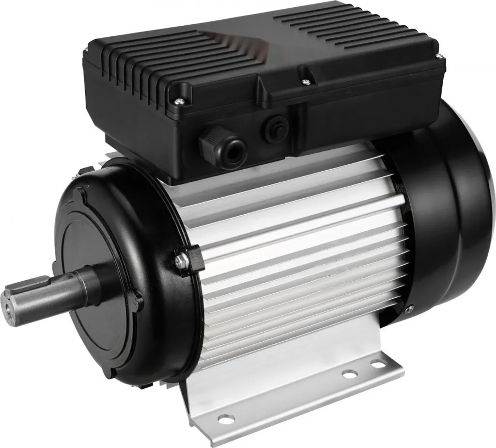 Moteur Électrique 2,2 kW 2800 tr/min monophasé avec Arbre Cannelé 24 mm