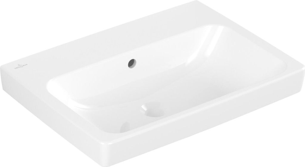V&B Waschtisch Architectura 60x44,5cm, geschli., mit Überlauf, weiß