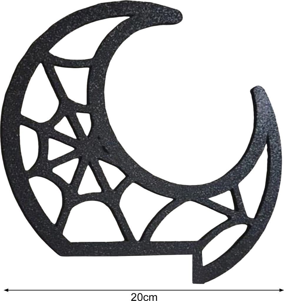 Halloween-Tür-Eckenaufsatz, wendbar, aus Holz, mit Rahmen, Kitty, Mond, Totenkopf, Geisterrahmen, für Tür, Regal, Kaminsims, Fensterbank