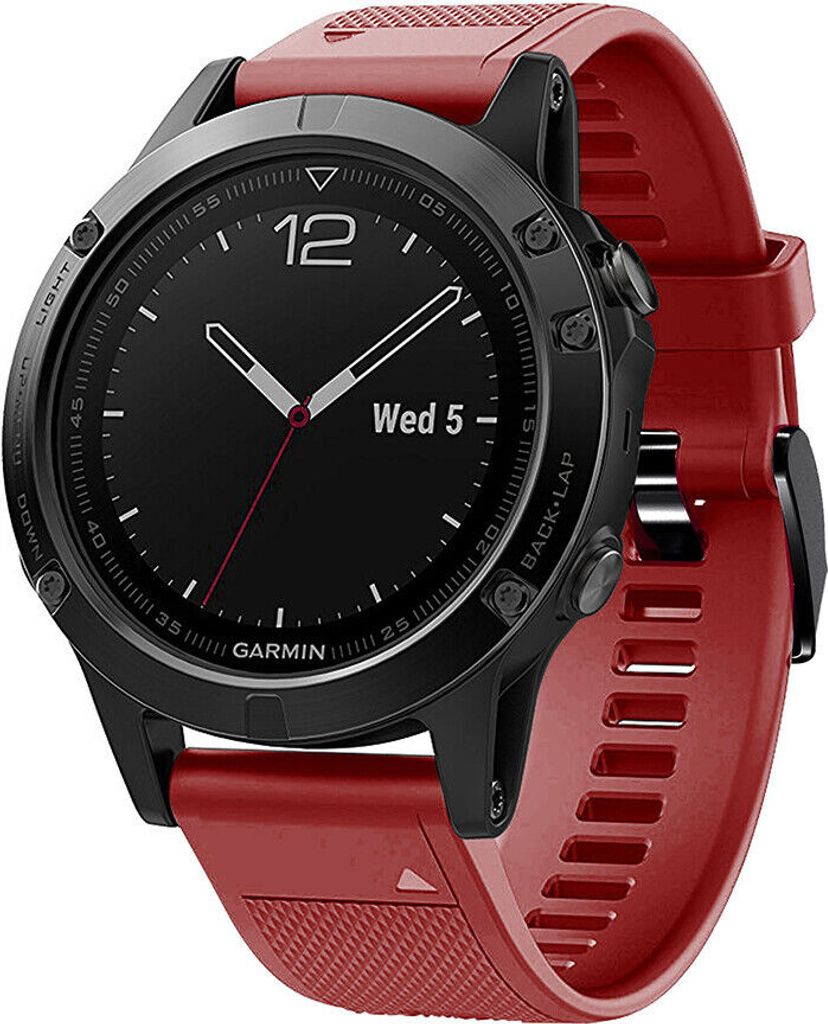 Strap-it Garmin Fenix 5 (Plus) / 6 (Pro) Armband Silikon Produktbild 