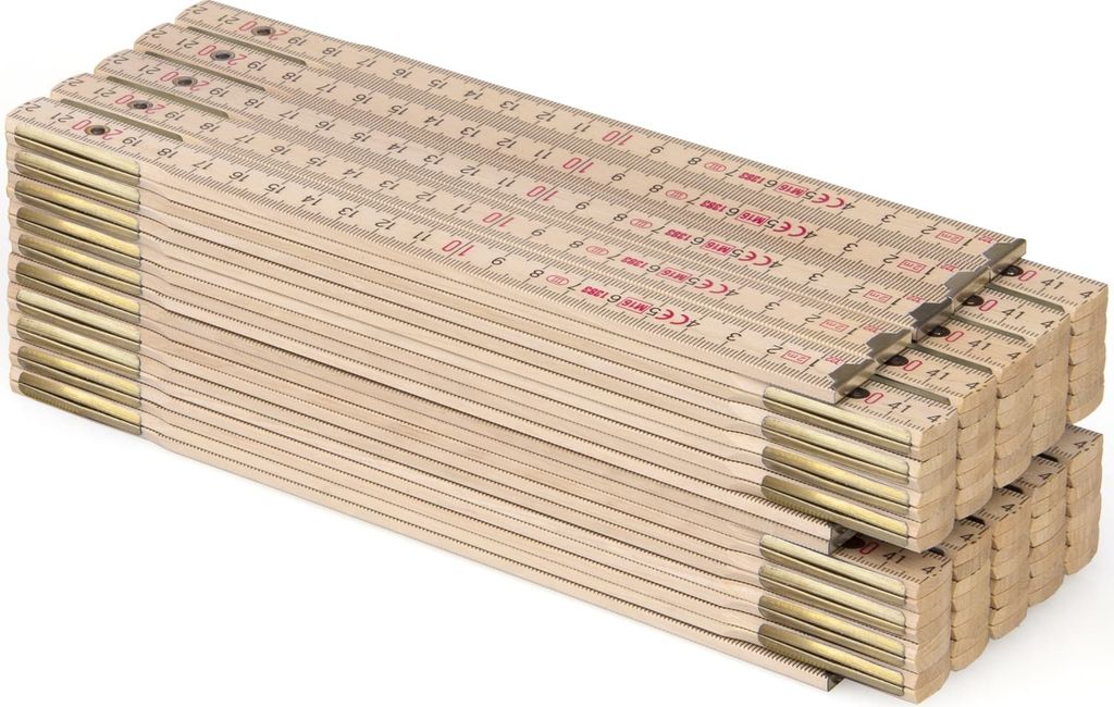 Zollstock Metrie Perfekt 10 - 2m natur a 10 Stück