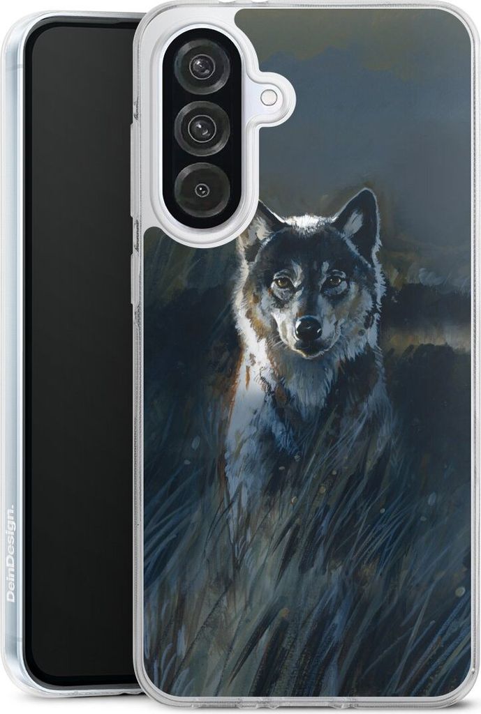 DeinDesign Handyhülle für Samsung Galaxy A56 5G Silikon Hülle Case Smartphone Schutzhülle Malerei Natur Wolf