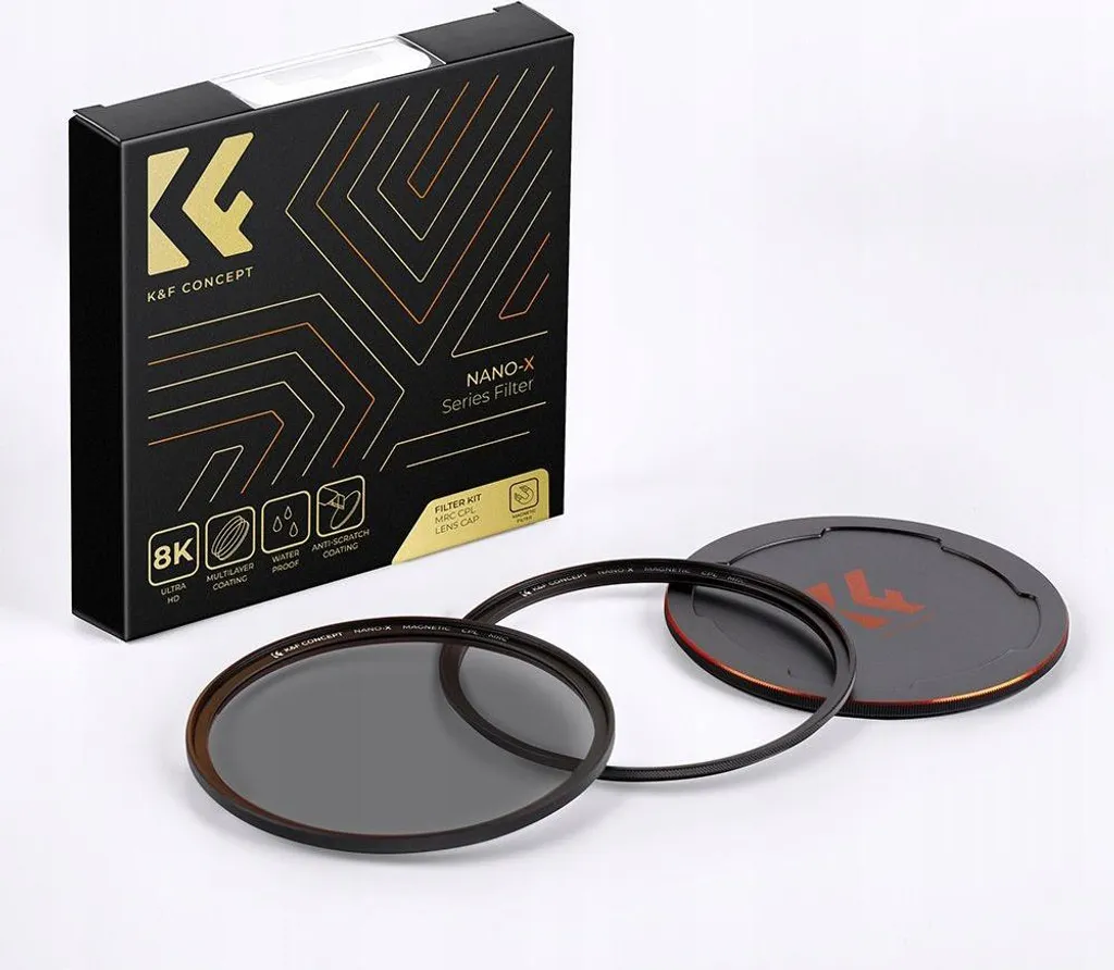 Kit Filtre Polarisant CPL Magnétique K&F Concept 49mm SKU.1700 Pro