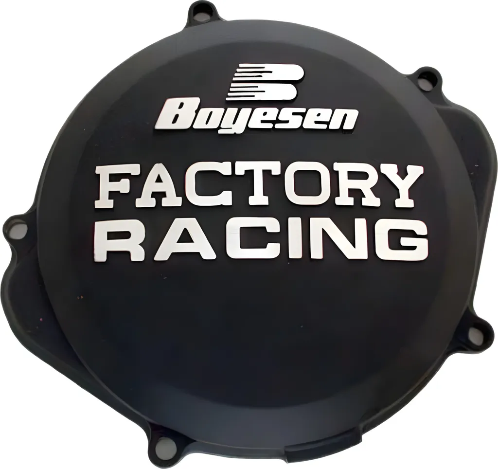 Couvercle d'embrayage noir Boyesen : durabilité et style Racing Pro
