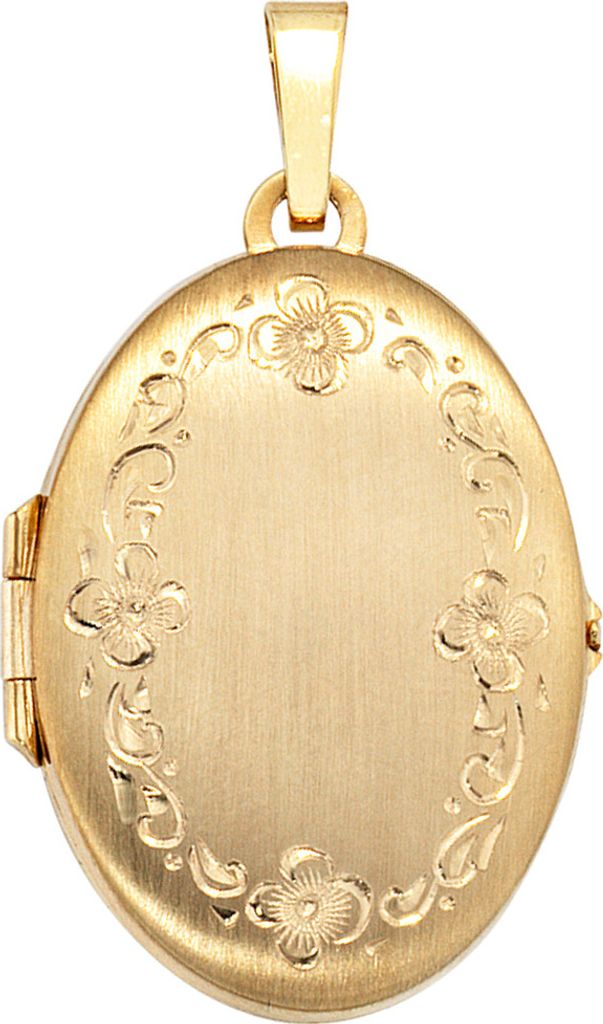 JOBO Medaillon 333 Gold Gelbgold teilmattiert Produktbild 