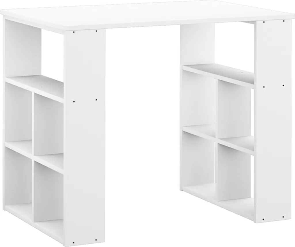 Bureau Stable Blanc 90x60cm Vicco Arwen pour Gagner de l'Espace