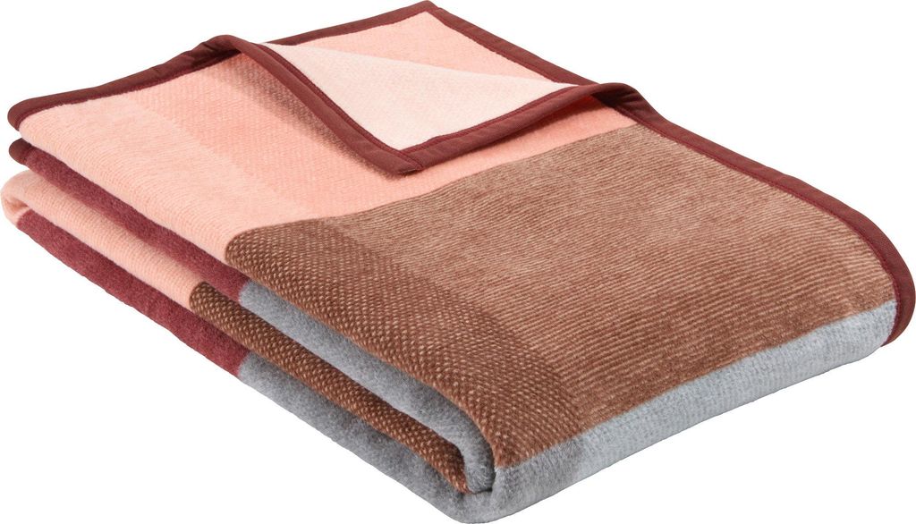 Erwin Müller Wohndecke Bari" dunkelrot 150x200 cm"