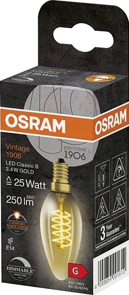 Osr Ledf Kerz3,4W E14 2200Kgd Immagine del prodotto 