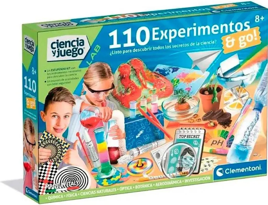 Jeu Scientifique Clementoni 110 Expériences pour Enfant