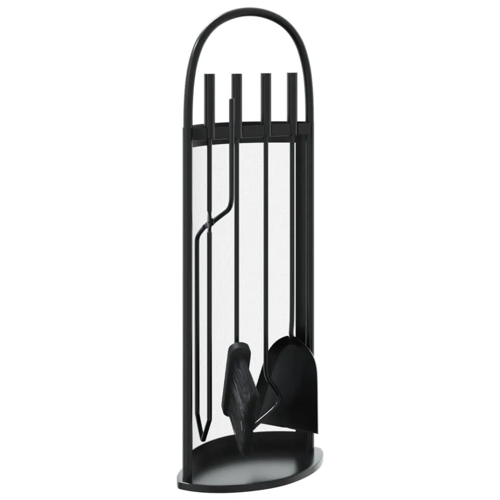 Kit Camino Acciaio 5 Utensili con Supporto 66cm - Alta Resistenza