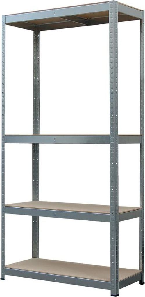Regal Racks, Metall, MDF, 4 Böden, 750x300x1500 mm, max. Produktbild 