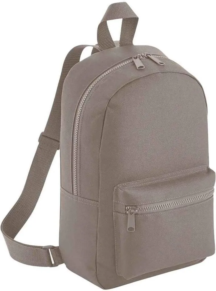 Bagbase - Zaino mini "Essential Fashion" PC4760 (taglia unica) (grigio beige)