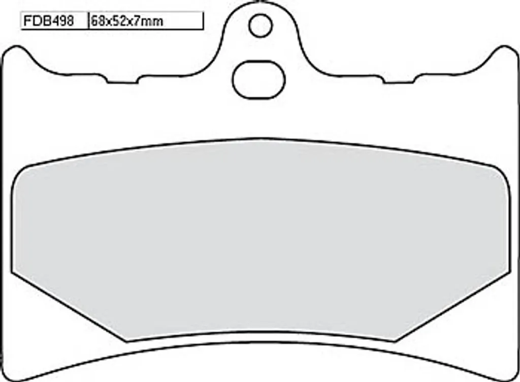 Plaquettes de frein FERODO FDB 498 ST frittées pour moto haute performance