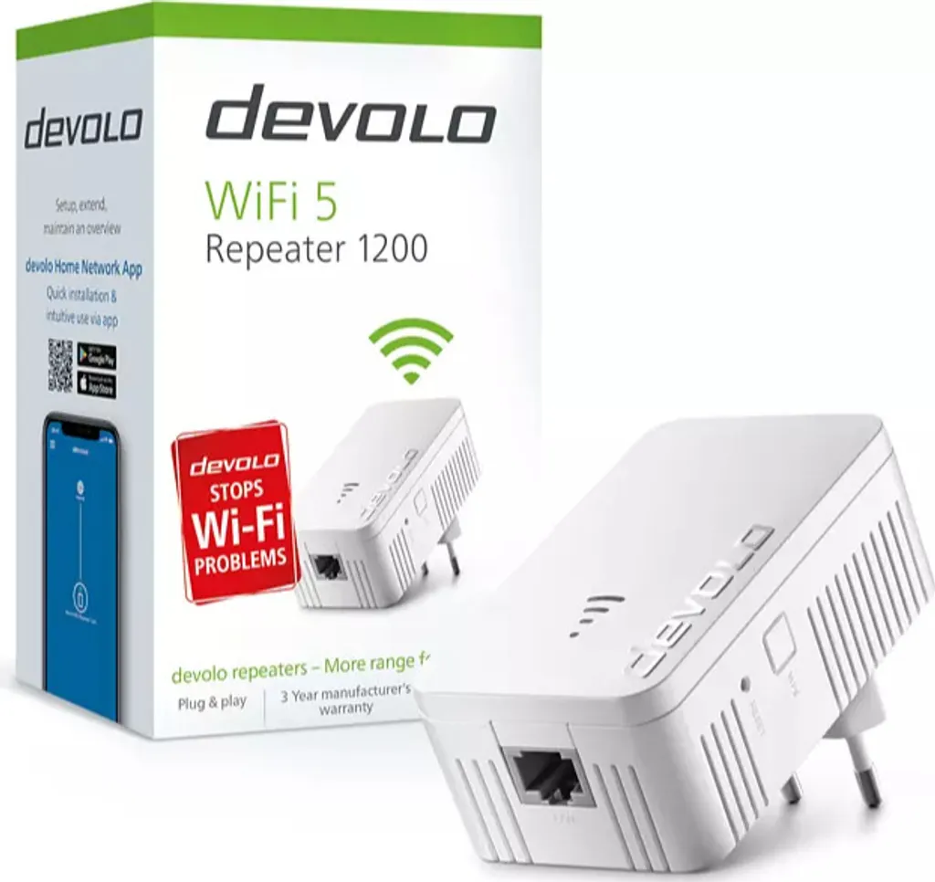 Répéteur WiFi Devolo 1200 blanc : finissez-en avec les zones sans internet