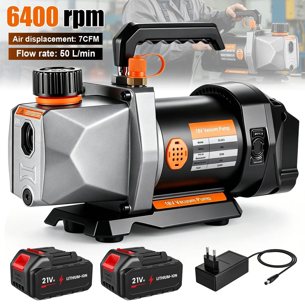 Vakuová pumpa pro chladiva – 1/2 HP, 7 CFM, 6400 ot./min, Obrázek produktu 